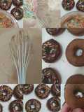 دونات بالكاكاو بالفرن Donuts au four