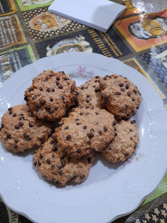 Una foto de Galletitas de avena y chips 🍪