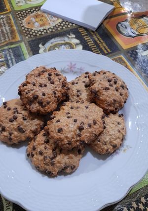 Una foto de Galletitas de avena y chips 🍪