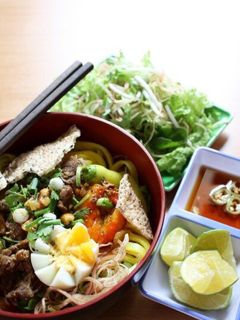 Hình của món Mỳ Quảng bò.