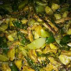 A picture of Jengkol Teri Sambal Ijo.