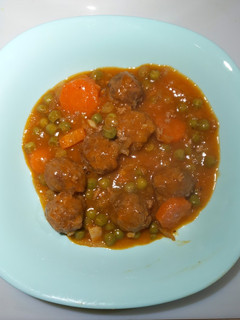 Una foto de Albóndigas con salsa de zanahoria