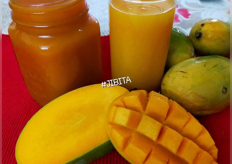 Simple Way to Make Quick Mango Squash (Concentrate)