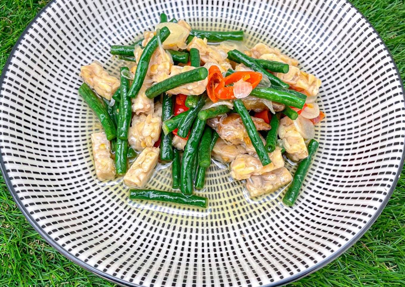 Tumis Tempe Kacang Panjang