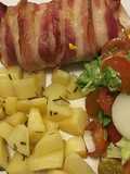 Pollo Relleno envuelto en Tocino