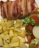 Pollo Relleno envuelto en Tocino