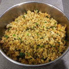 A picture of Urad dal kachori Peetha.