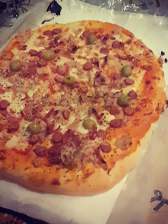 Una foto de Pizza casera