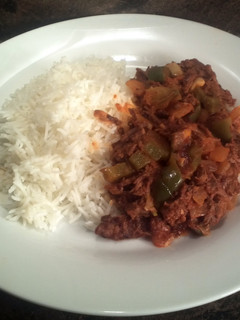 A picture of "Ropa vieja" Cuban recipe.