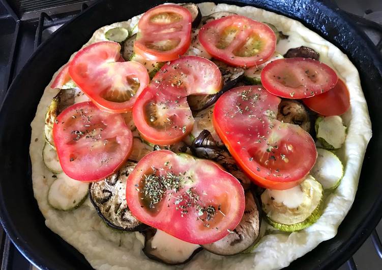 Tarta nutritiva de berenjena