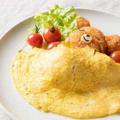 A picture of Kawaii♥ Sleeping Bear Omurice(Omelette with Fried Rice).