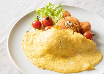 How To Cooking Recipe Kawaii Sleeping Bear OmuriceOmelette with Fried Rice Restaurant Style