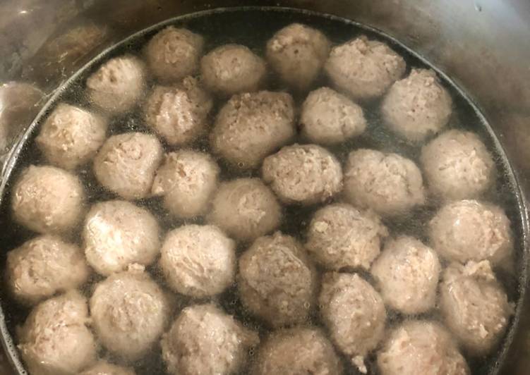 Homemade Bakso Sapi Kenyal