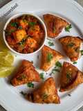 Spicy Paneer Masala Samosas
