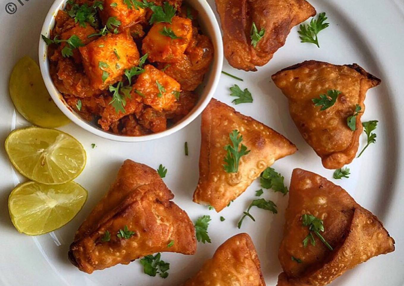 Spicy Paneer Masala Samosas