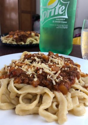 Una foto de Fideos caseros