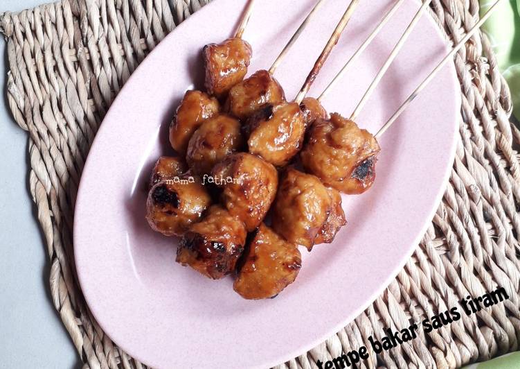 Bakso tempe bakar saus tiram