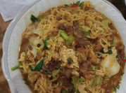 Gambar mie nyemek kuah telur