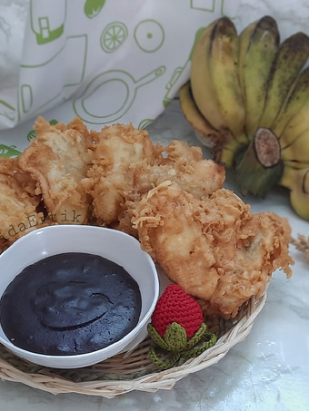 Anti Ribet, Buat Pisang Goreng Kipas vla Coklat Yang Menggugah Selera