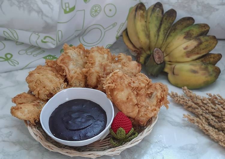 Masakan Populer Pisang Goreng Kipas vla Coklat Ala Restoran