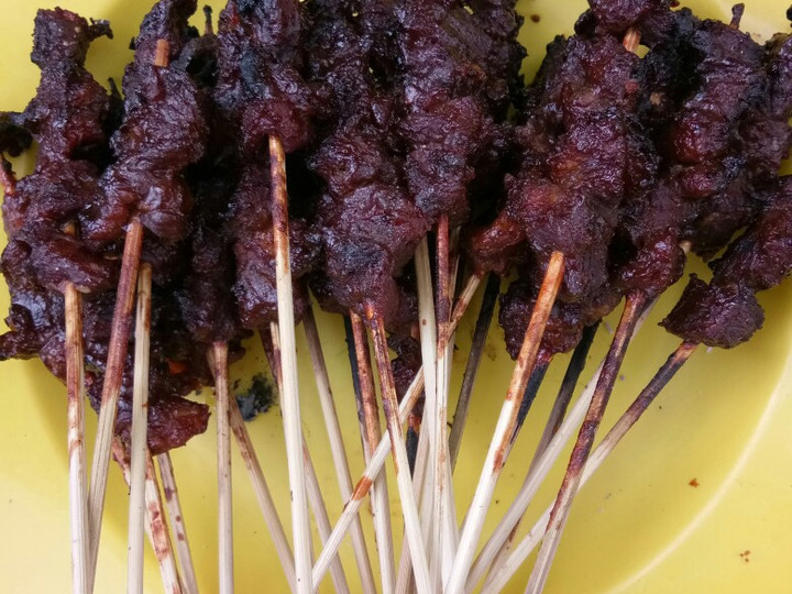 Resep: Sate daging simple Yang Enak