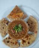 Achaari Sattu Paratha and Masala Moong Combo