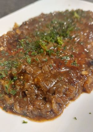 Une photo de Foie de veau au vinaigre balsamique (sucré-salé)