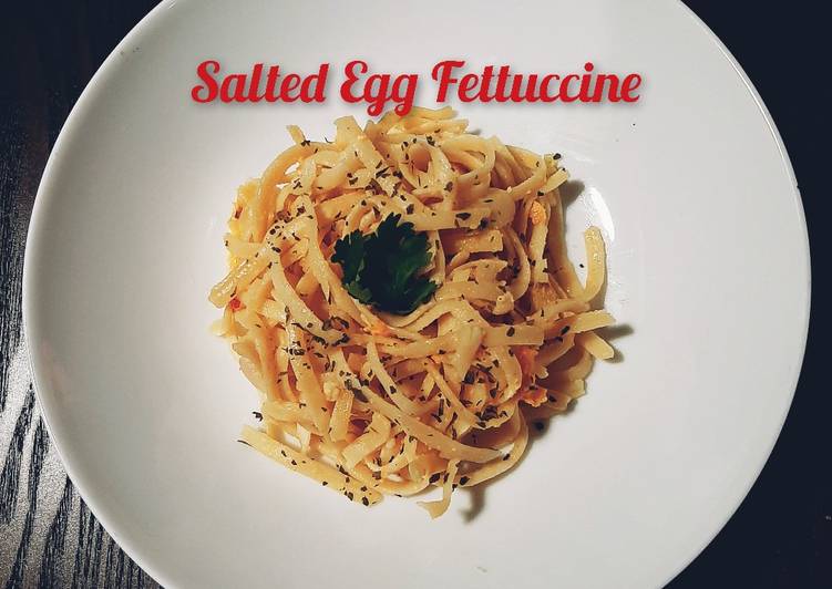 Resep Salted Egg Fettuccine yang Lezat Sekali