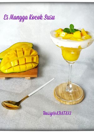 Foto resep Es Mangga Kocok Susu