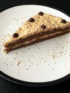 Vegán cappuccinokrémes torta recept fotója