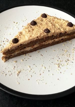 Vegán cappuccinokrémes torta recept fotója