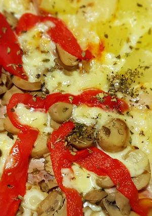 Una foto de Pizza casera