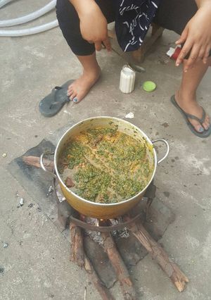 A picture of Vegetable soup.
