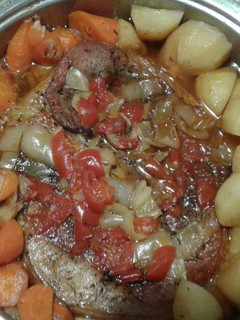 Süldő comb sütve - párolva 🍴 recept fotója