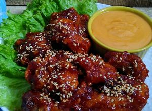 Foto resep Spicy Chicken & Saus Keju ala Richees
