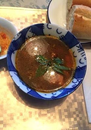 Hình của món Bánh mì bò kho.