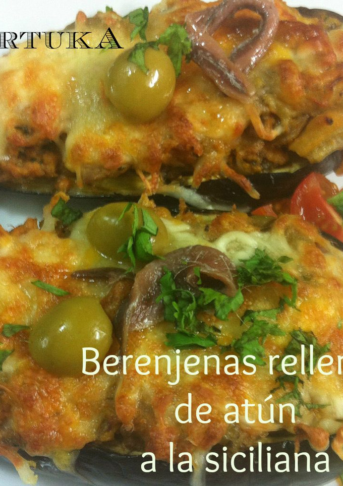 Una foto de Berenjenas rellenas de atún a la siciliana