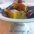 Blondie de naranja y almendras