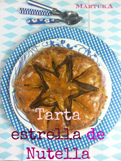 Una foto de Tarta estrella de Nutella