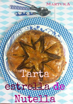 Una foto de Tarta estrella de Nutella