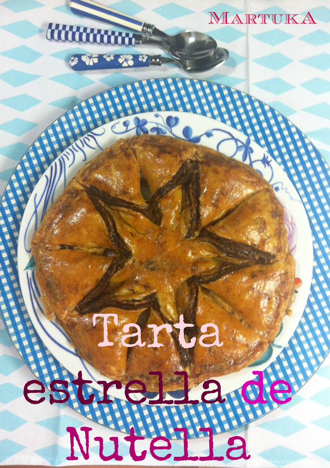 Una foto de Tarta estrella de Nutella