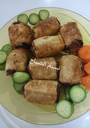 صورة لوصفة #روتين_المدرسة فطائر بحشو النقانق