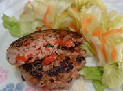 Una foto di hamburger di manzo