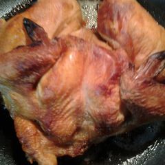 A picture of Asian take out wings recipe using a whole chicken.
