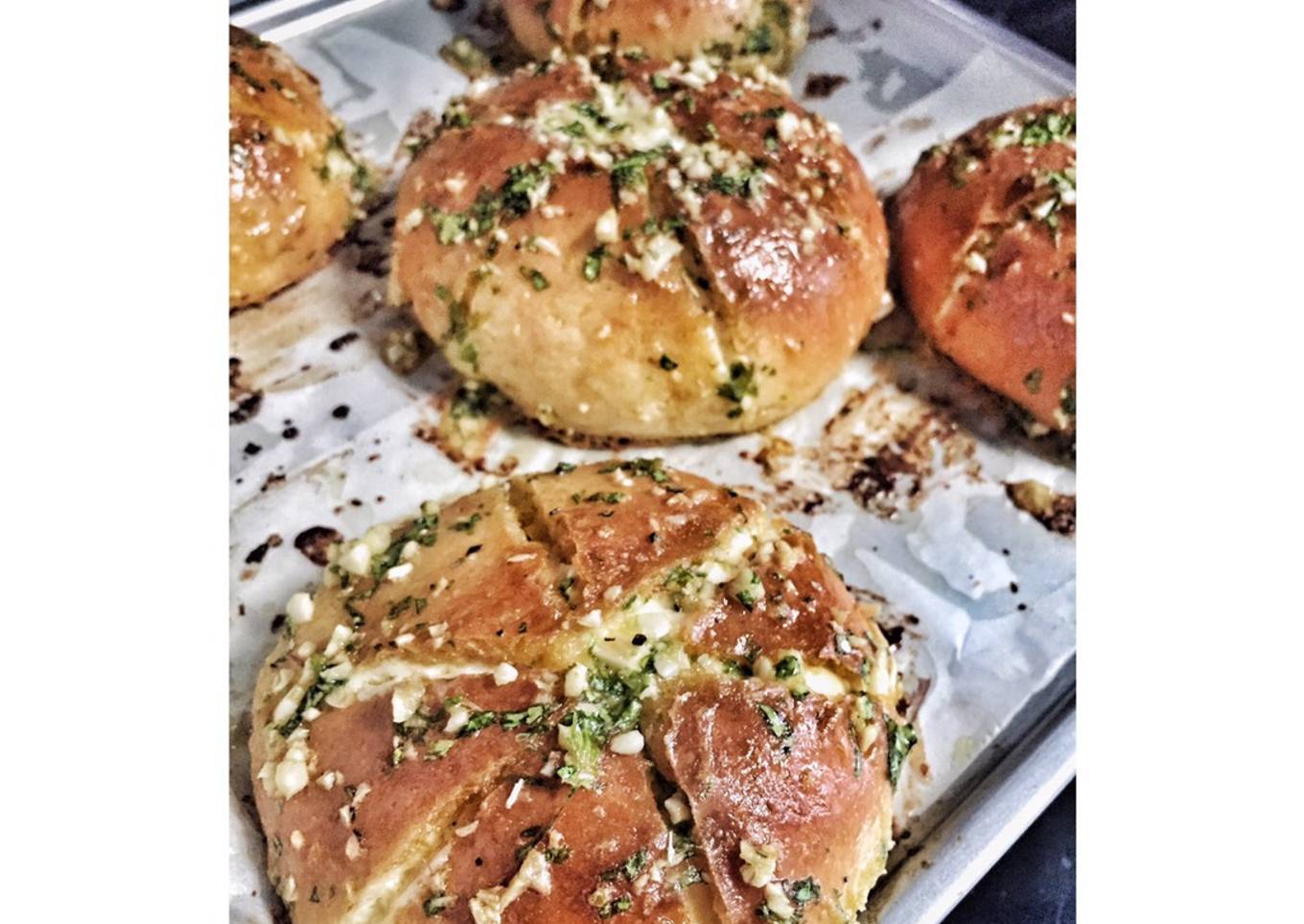 Korean Garlic Cheesse Bread (tanpa mixer tanpa ulen)