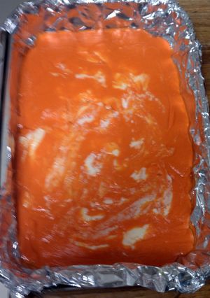 A picture of Orange Creamsicle Fudge.