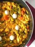 Creamy Chicken and Vegetable Paella