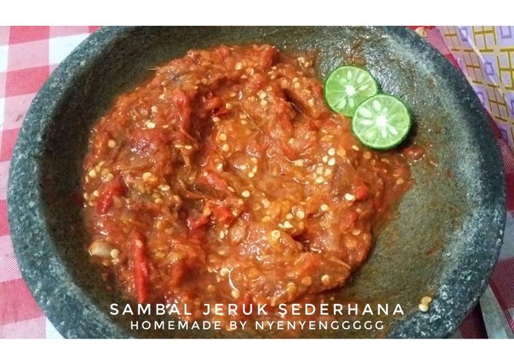 Cara Gampang Menyiapkan Sambal Jeruk Sederhana, Lezat