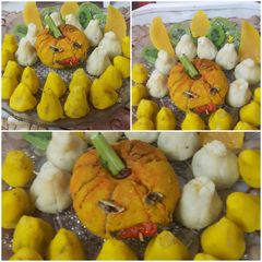 A picture of Pumpkin modak & murabba.