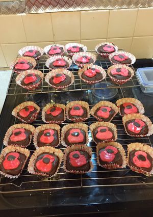 A picture of Chocolate Poppy cakes.